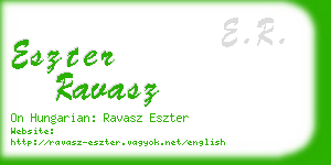 eszter ravasz business card